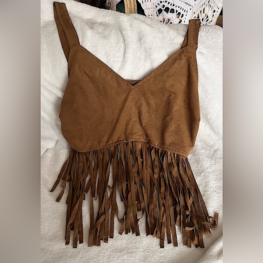 Bajee Collection fringed Cropped Tank​